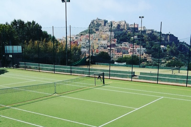 Tennis mit Panoramablick
