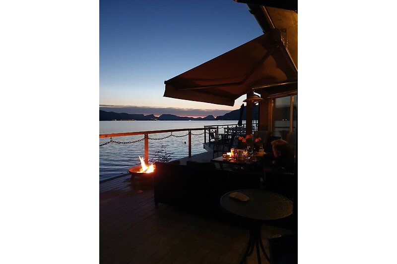 Relaxe with stunning sunset views.