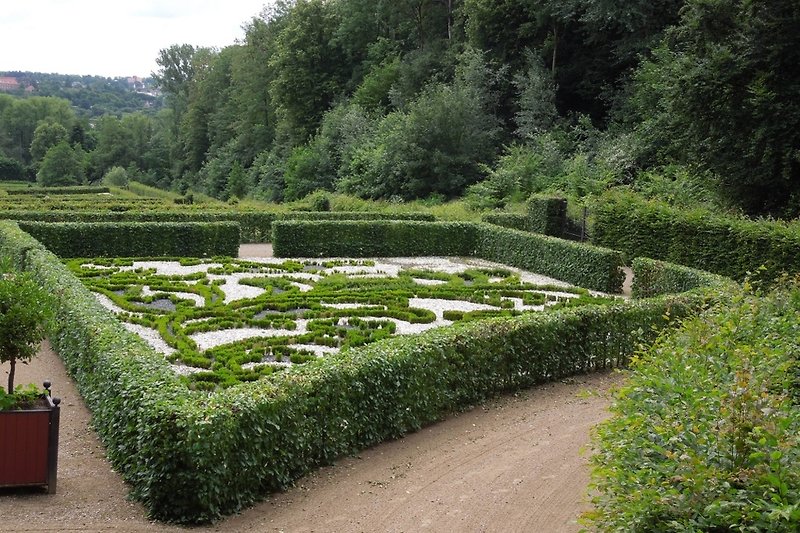 Schöner Fürstengarten von Schloss Gottorf.