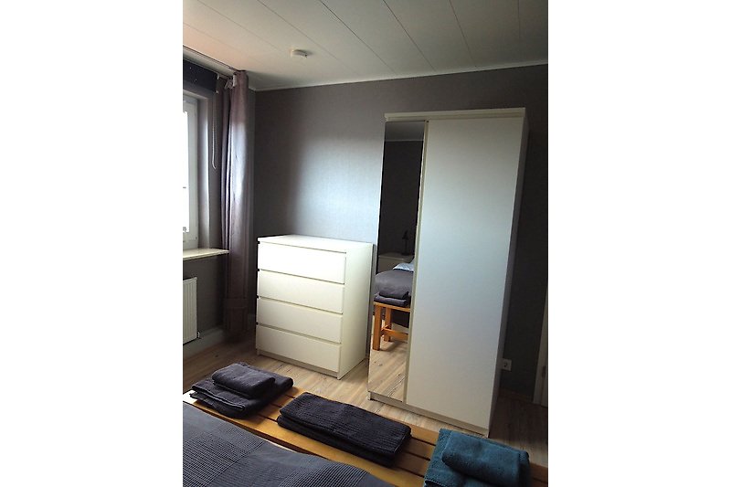 Schlafzimmer der Ferienwohnung in Schleswig