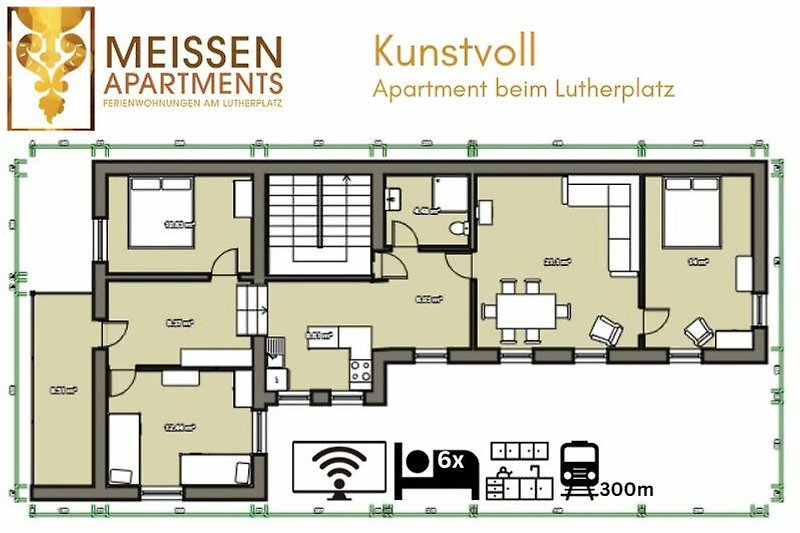 Raumplan Apartment Kunstvoll