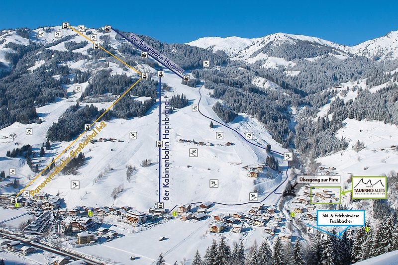Nur 150m neben der Piste / Schischaukel Großarl Dorfgastein / Ski Amadé