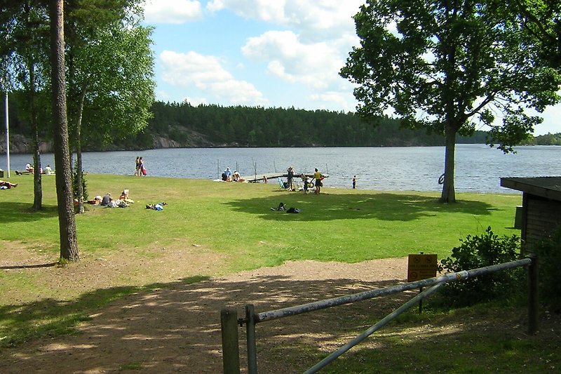 Badeplatz im Angelgebiet Stora Hammarsjön - 9 km