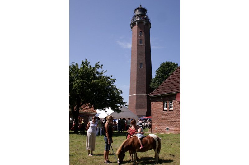Der Behrensdorfer Leuchturm "Neuland" am Leuchtturmfest