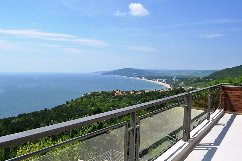Stunning coastal landscape view from the villa