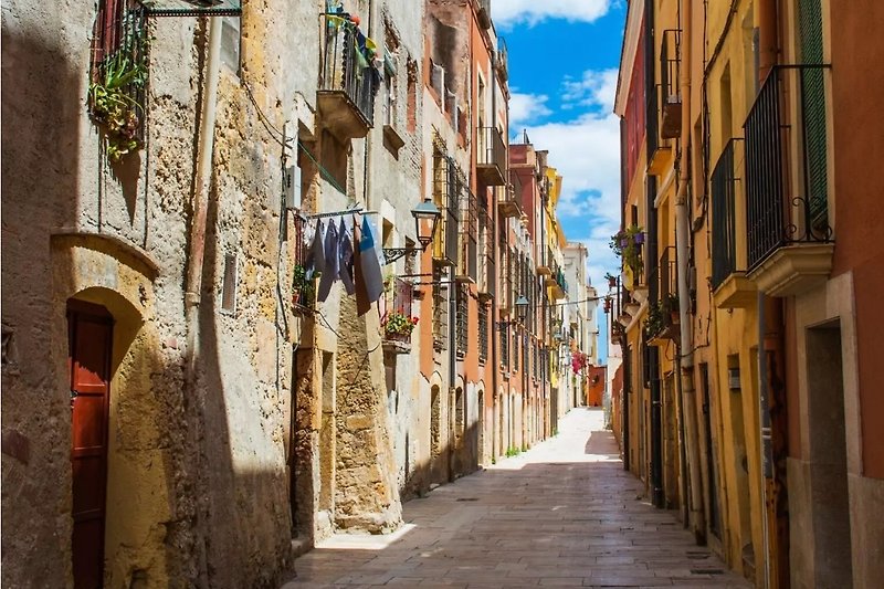 Typische Straßen in der Altstadt von Tarragona