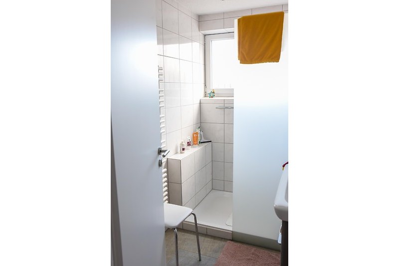 Modernes Badezimmer mit begehbarer Dusche