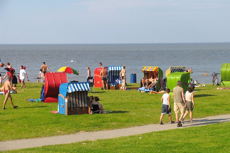 Eigener Strandkorb am Nordseestrand im Mietpreis enthalten.