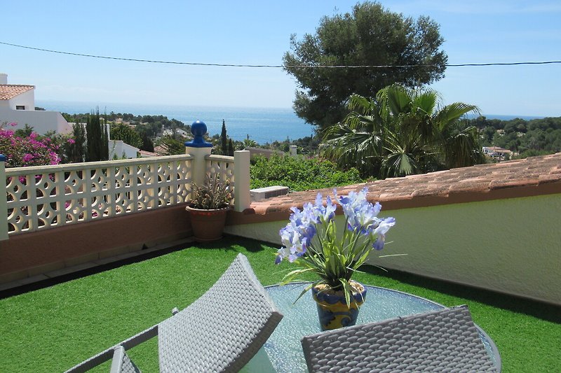 Sea view from your private roof terrace