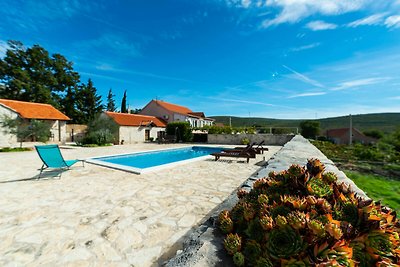 Stone country House Irena with pool on a larg...