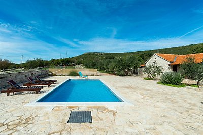 Stone country House Irena with pool on a larg...