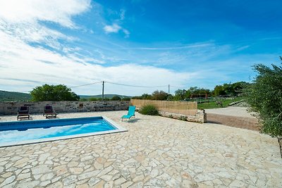 Stone country House Irena with pool on a larg...