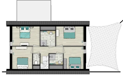 Ferienhaus 10 Personen Komfort