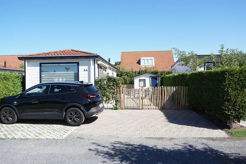 Terras met eigen parkeerplaats Terras met eigen parkeerplaats