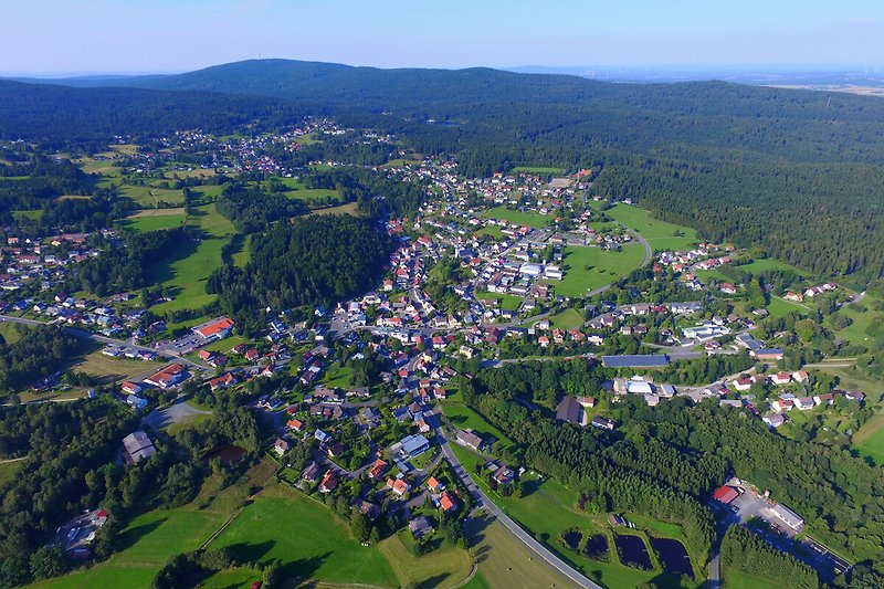 Luftbild von Fichtelberg