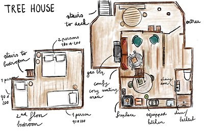 Tree House 2 met hottub