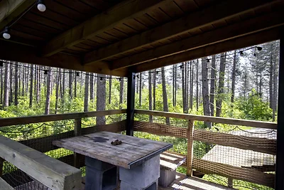 Treetrunk met hottub