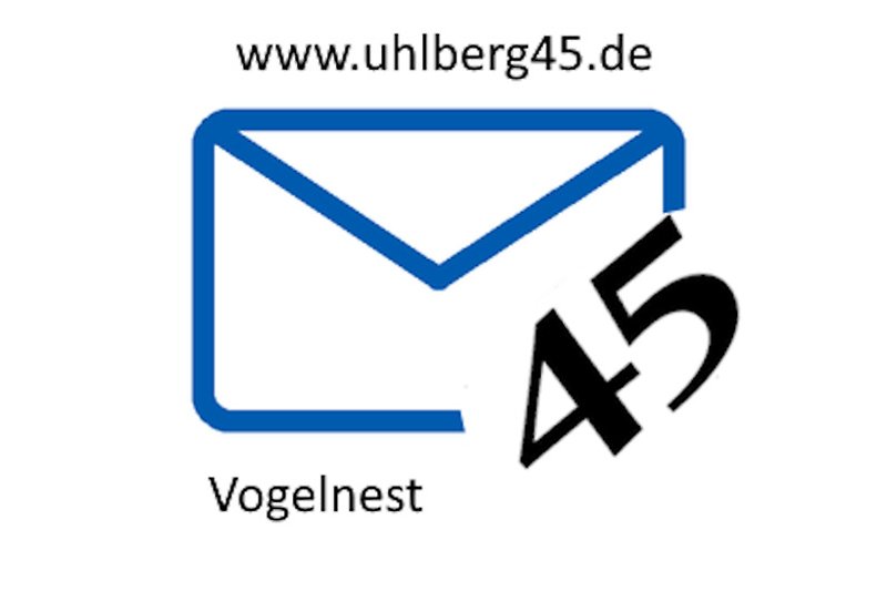 Ferienwohnung Uhlberg45 Vogelnest | Logo Mail | Treuchtlingen Altmühltal | www.uhlberg45.de