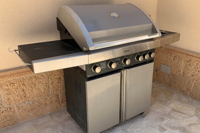 Luxe "Grand" gas barbecue with grill and griddle
