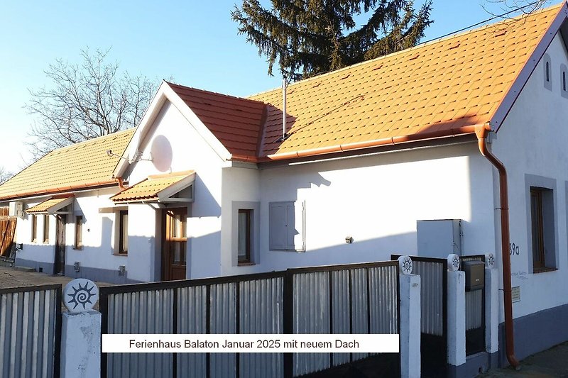 Ferienhaus Balaton Januar 2025 mit neuem Dach