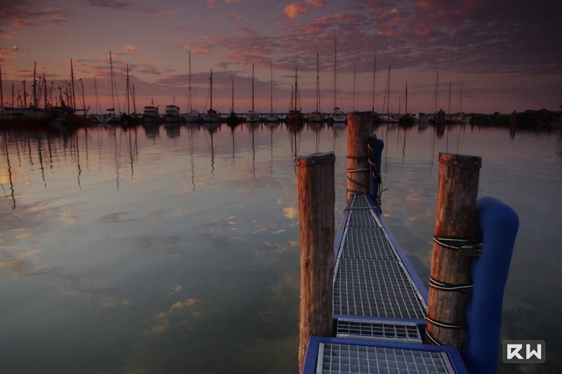 Sonnenuntergang am Bodden