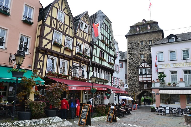 Historisches Stadtzentrum von Linz mit Burgplatz und Rheintor.