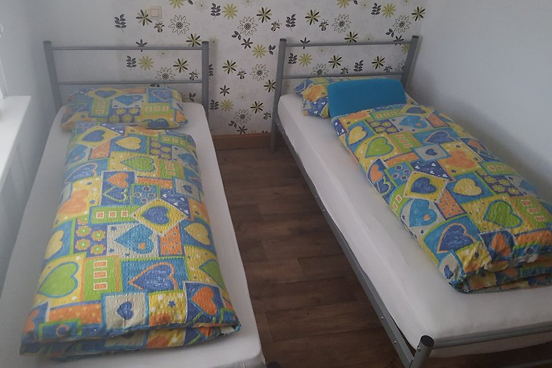 Doppelzimmer mit 2 x 1 Pers. Bett