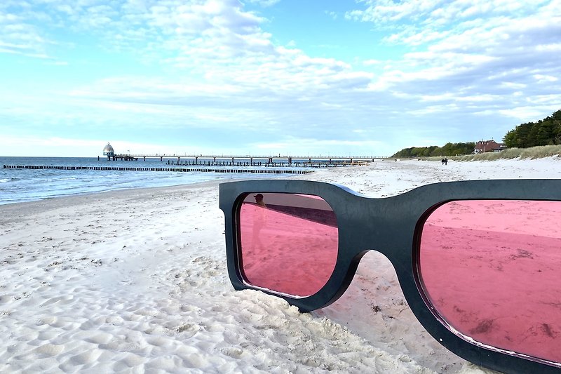 einmal das Leben und den Strand durch die rosa Brille sehen!