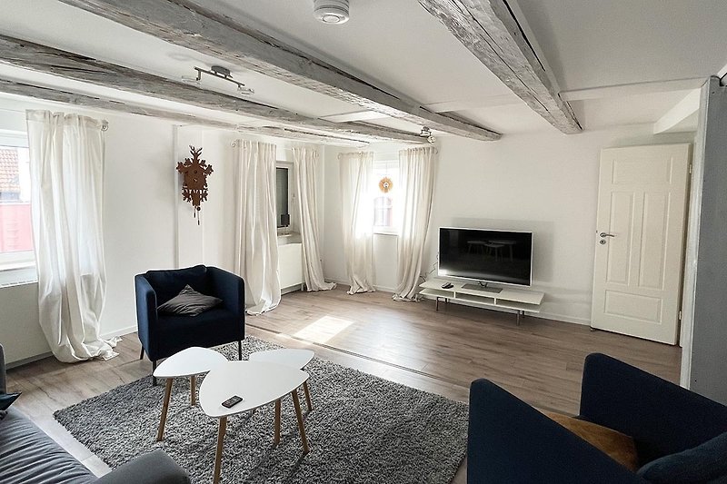 Wohnzimmer mit moderner Schwarzwaldidylle