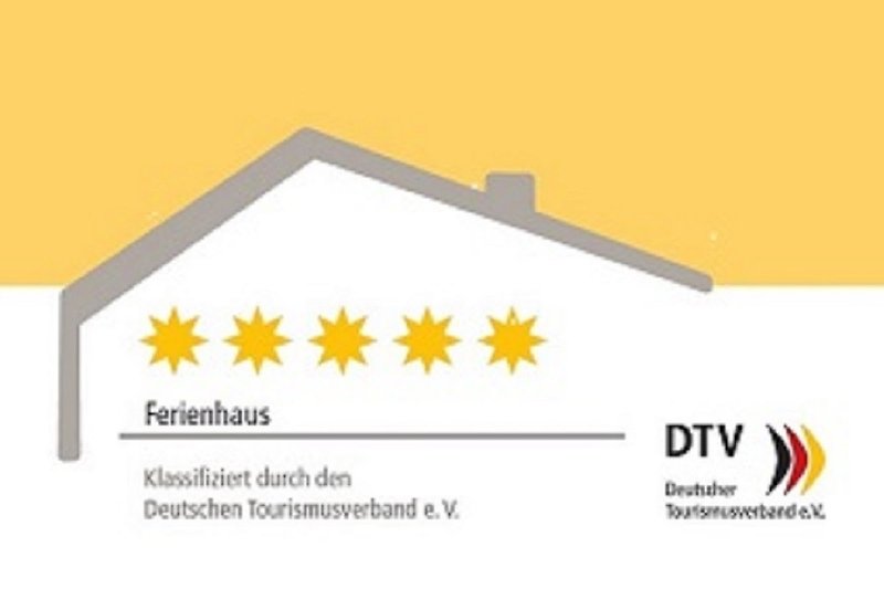 DTV-Klassifizierung 5 Sterne Ferienhaus