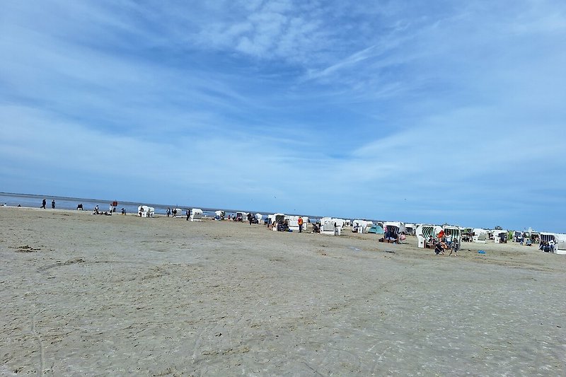 Strand mit Strandkörben in Norddeich