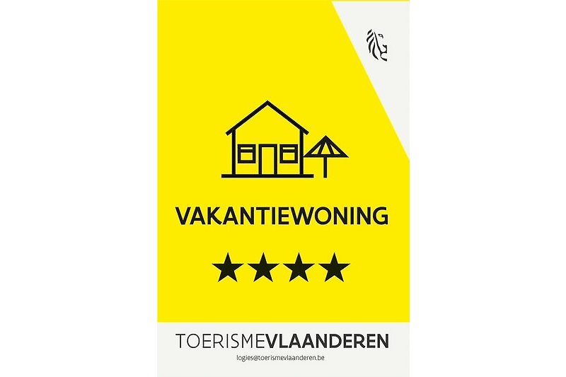 4 sterren erkenning Toerisme Vlaanderen