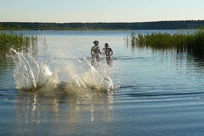 Ferienhaus Ferienwohnung in der Seenplatte 300 m bis zum See