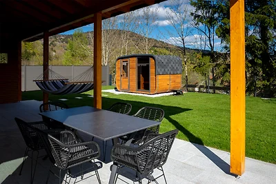 Bungalow mit Salzwasserpool, Sauna