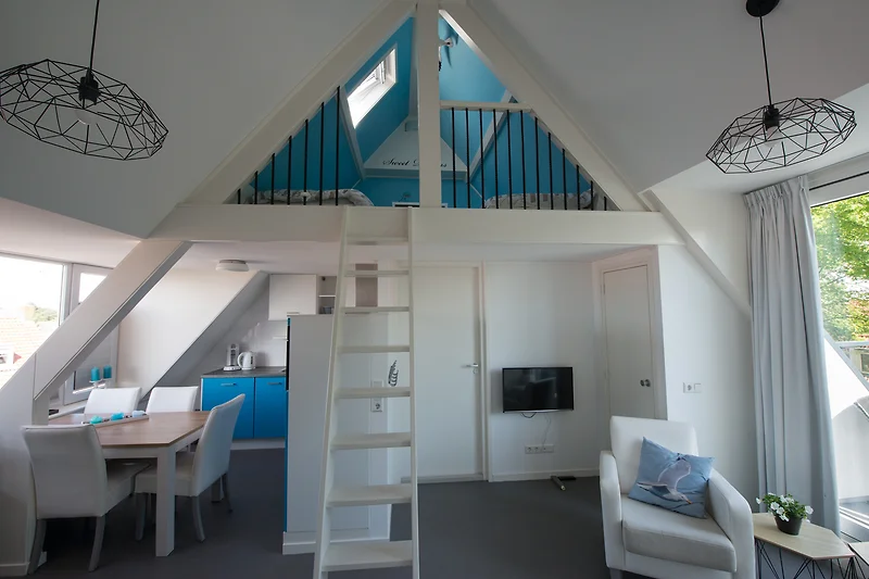 appartement dwergmeeuw ligt op de tweede verdieping van het Meeuwennest