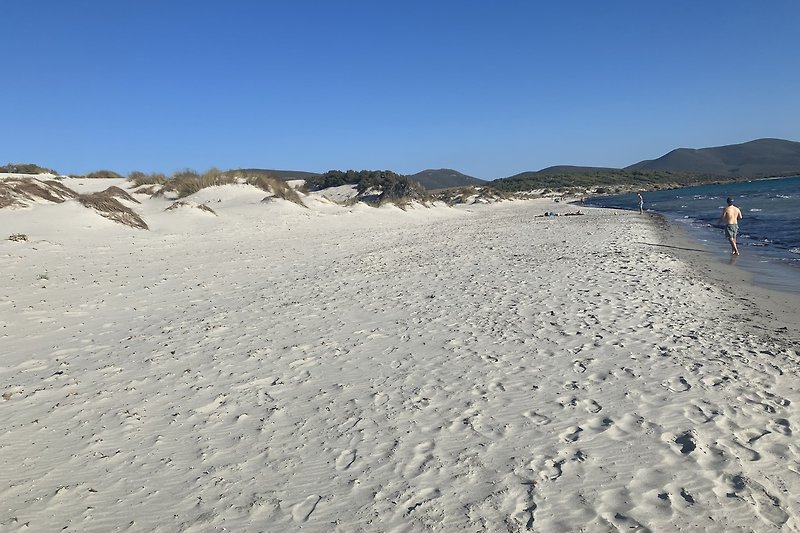 Atemberaubende Küstenlandschaft mit Bergen und Wellen.