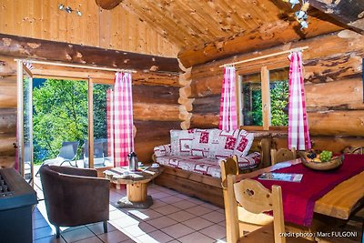 5. Superbe chalet rondins 4/6 p, 2 ch, 65m²,...