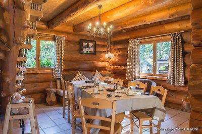 8. BA Magnifique chalet rondins 130m², 4ch,...