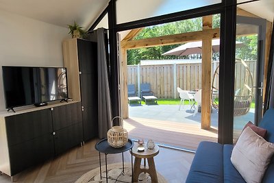 Tiny Zen House in Heinkenszand with private sauna, airco, outdoor swimming pool, WiFi and 2 bedrooms