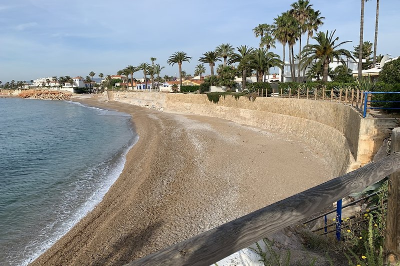 Strand Cala Puntal 30 m vom Haus Playa Vinaros