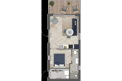 Wasserlodge mit Hot Tub & Sauna | 2 Pers.