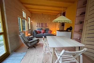 Cosy cabin in a mediterranean food forest