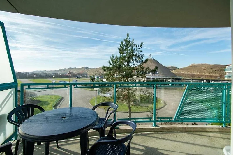 Duin uitzicht vanaf het balkon