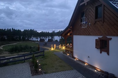 Ferienhaus am See mit Whirpool un Seeblick, Polen