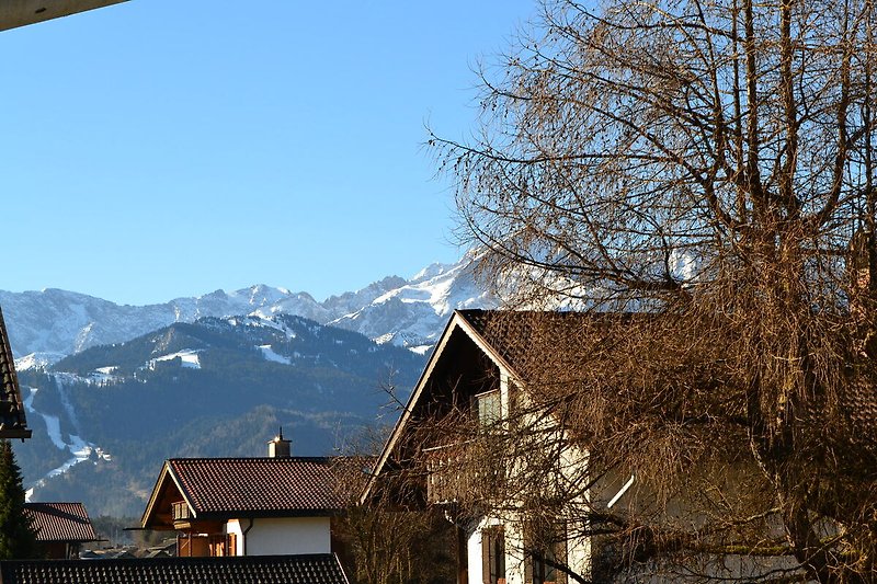 Ausblick vom Balkon.