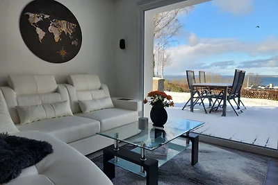 Ferienhaus Sealodge mit Seeblick, Sauna, Kamin an der Ostseeküste