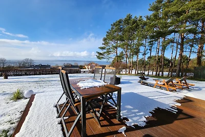 Ferienhaus Sealodge mit Seeblick, Sauna, Kamin an der Ostseeküste