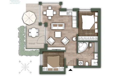 4**** Ferienwohnung Windrose 2
