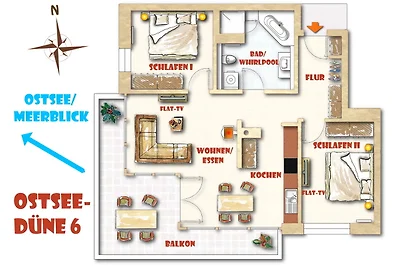 Ferienwohnung Ostseedüne 6