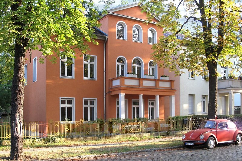 Das im Jahre 2006 sanierte Haus mit Ferienwohnung im Erdgeschoß